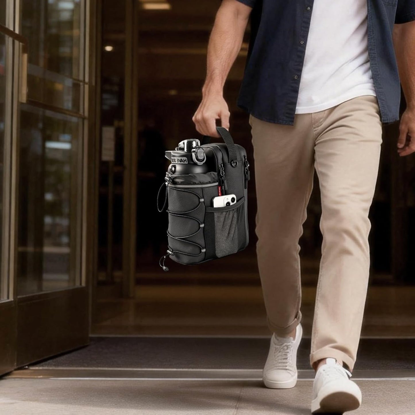 Magnetic Gym Bag – Strong Magnetic Water Bottle & Fitness Pouch